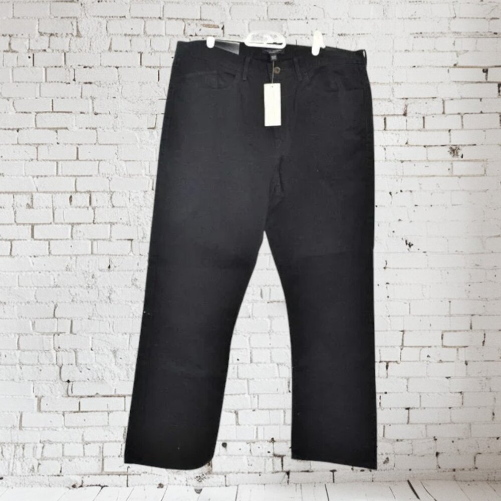 NWT Banana Republic 35/30 Straight Fit Black
